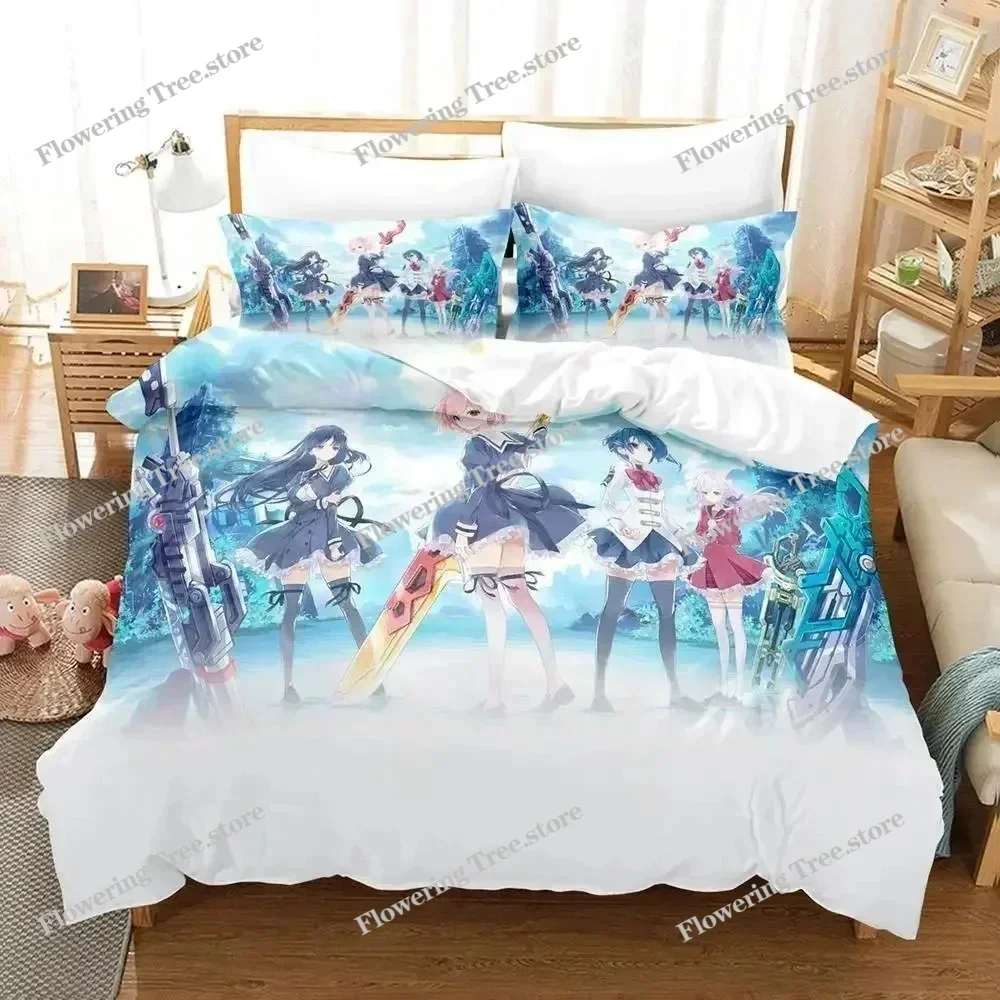 Assault Lily Bouquet Bedding Set Single Twin Full Queen King Size Bed Set Adult Kid Bedroom Duvetcover Sets Anime Bed Sheet Set0