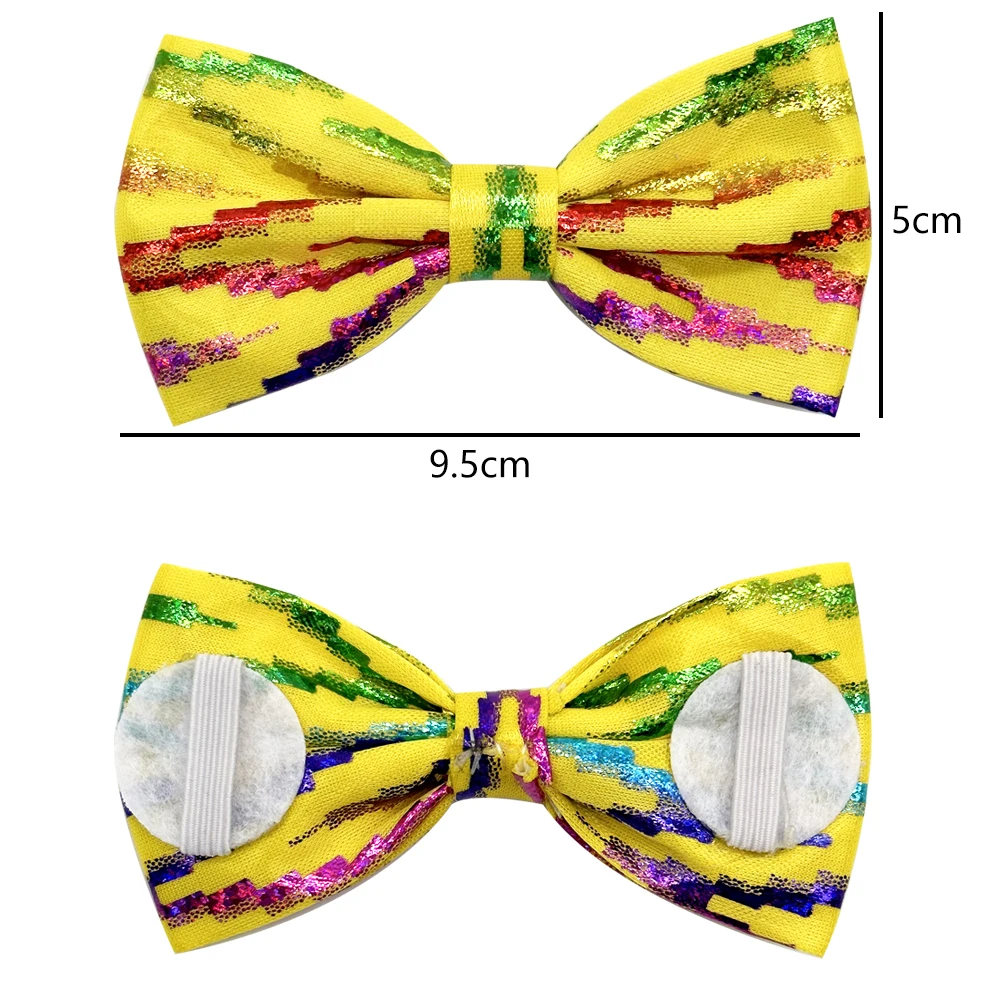 50/100Pcs Colorful Sequins Pet Supplies Sliding Dog Bow Tie Collar Accessories Dog Bows Small Dog Cat Bowties Pet Accessories