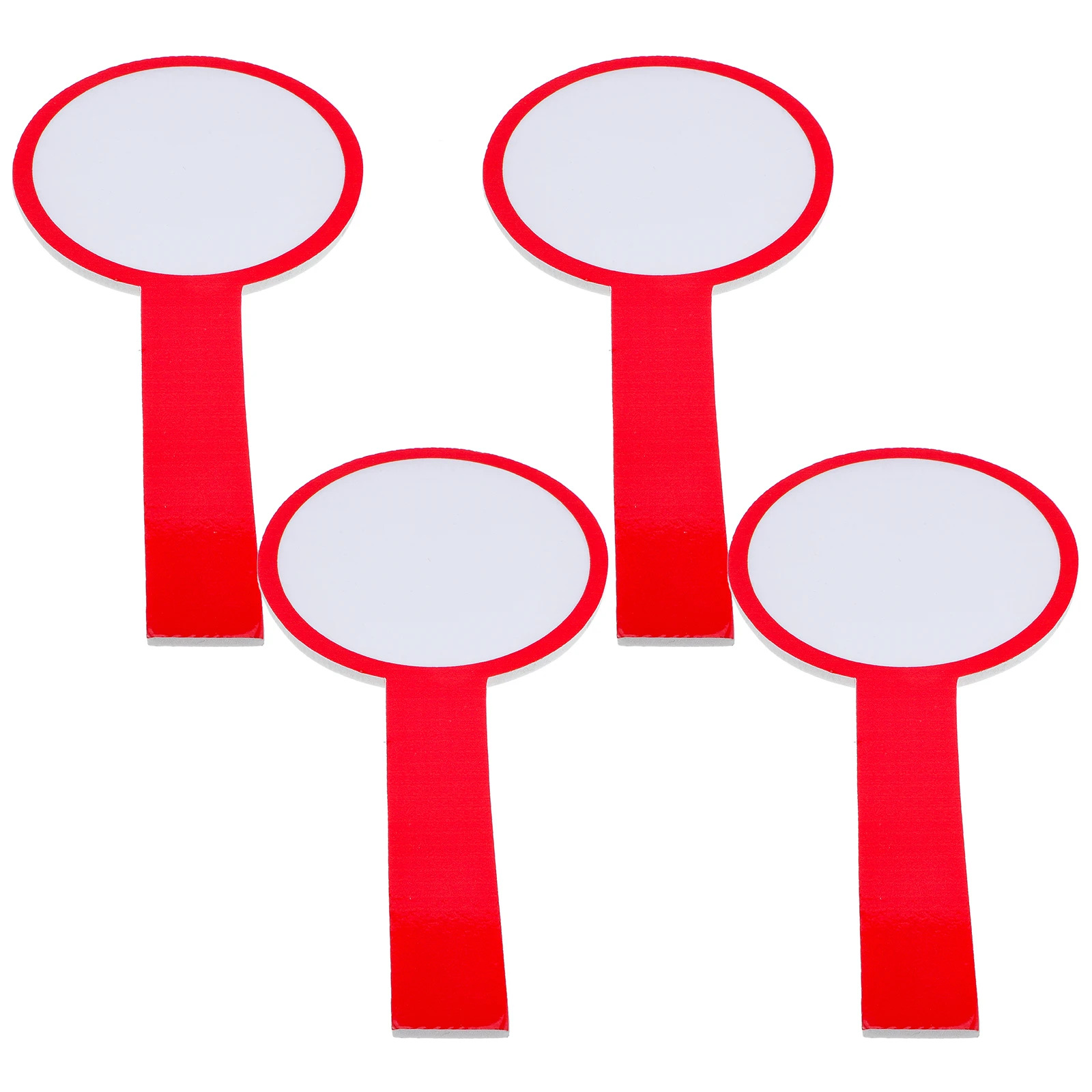 4 قطعة لوحة النتائج فارغة المحمولة لوحات المسح الجاف للطلاب يده السبورات الفصول الدراسية مكتب التسجيل الإجابة المجاذيف #5