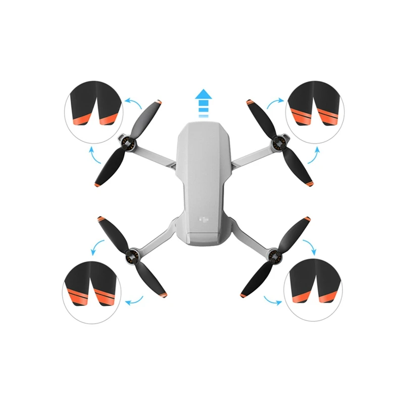 مروحة لطائرة DJI Mini 2 بدون طيار ، دعامة خفيفة الوزن ، استبدال شفرة ، قطع غيار جناح لمافيك ميني 2 ب ، 16 ،