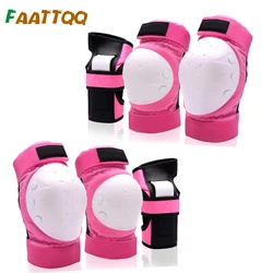 Knee Pads Elbow Pads Wrist Guards for Adult/Youth, Protective Gear Set for Skateboarding Cycling Bike BMX Bicycle Scootering