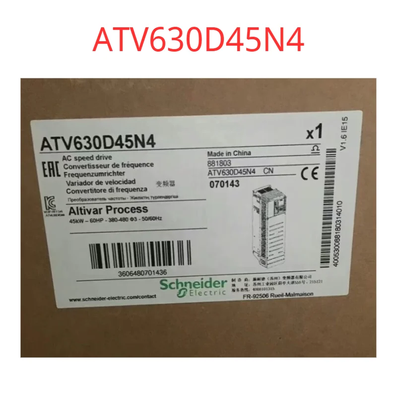 

Совершенно новый, ATV630D45N4, оригинальный.