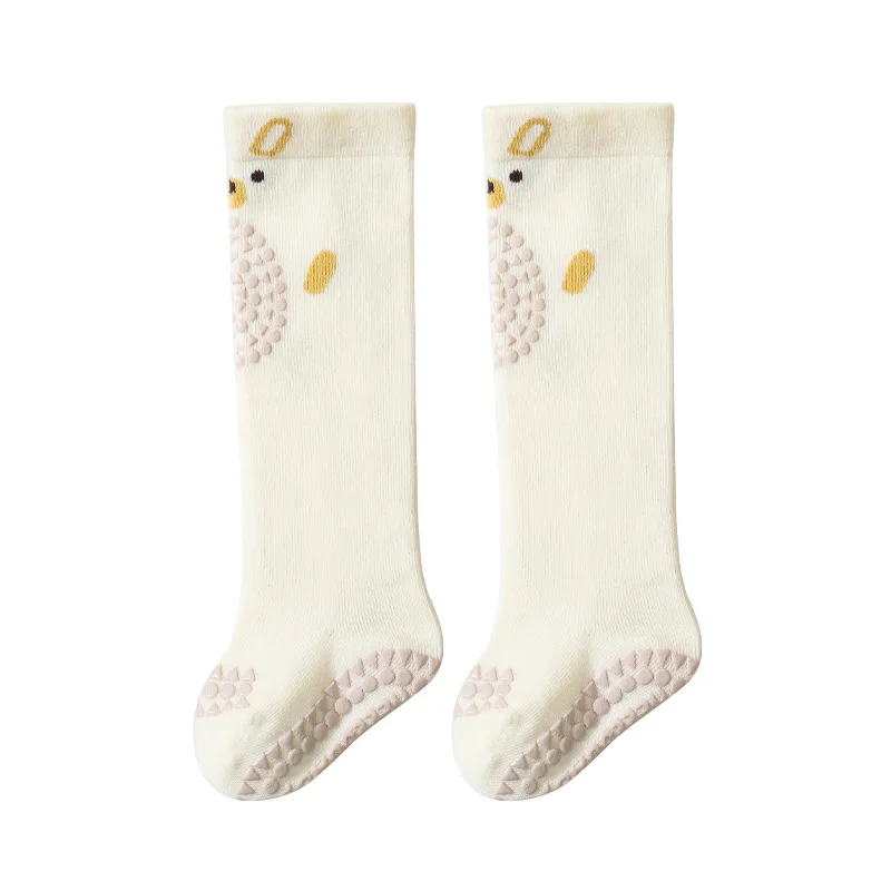 

2 pairs Cartoon Animal Baby Knee Pads Socks Knee High Anti Slip Newborn Long Socks Cute Crawling Safety Floor Stockings