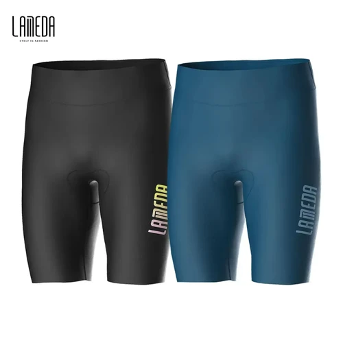 Imagen 1 del producto LAMEDA Pantalones cortos de ciclismo acolchados a prueba de golpes para hombre, pantalones de bicicleta transpirables de verano, protección UV de alta elasticidad para deportes