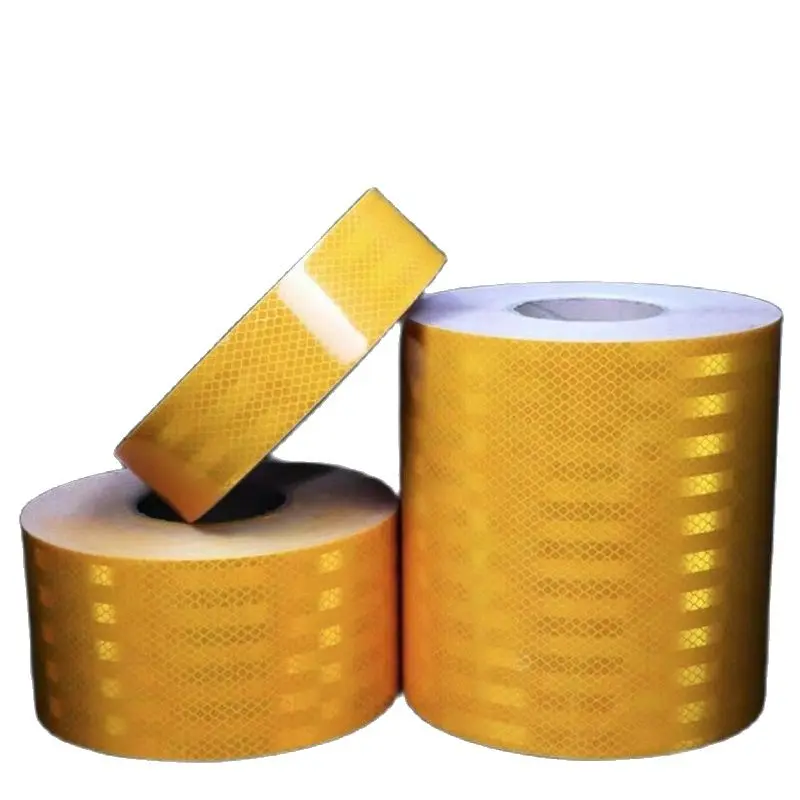 5 / 10 / 15 / 20cm Breiter Weißer Gelber Roter Blauer Reflektorstreifen Auto-Dekorationsaufkleber Reflektorband Antikollisions-Warnzeichen – Detail 2