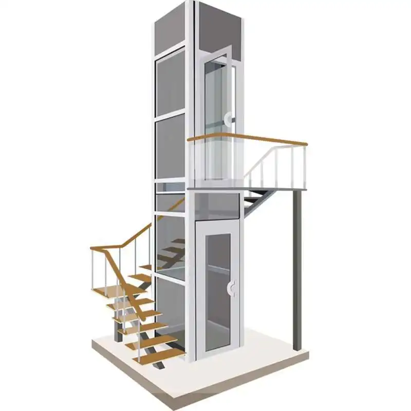 Outdoor 2-4 Stories Hydraulic Ial Elevators/Hydraulic Domestic Passenger Elevator/House Lift 2 Or Elevator