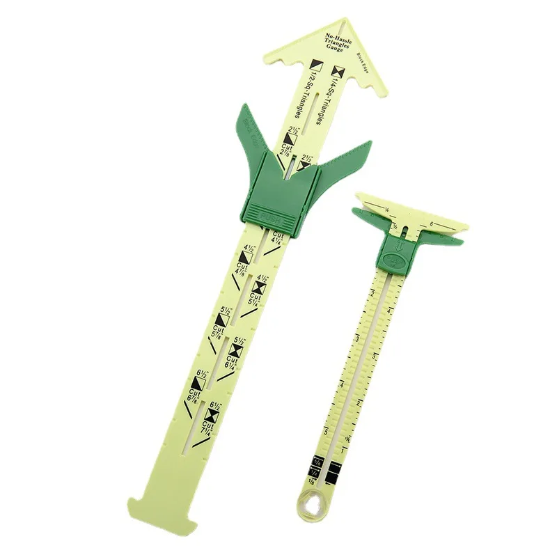 5-IN-1 Patchwork Ruler Sewing Tools Home Tailoring Ruler Kit Tailor Cutting Seam Allowance Measuring Marking Sliding Guage