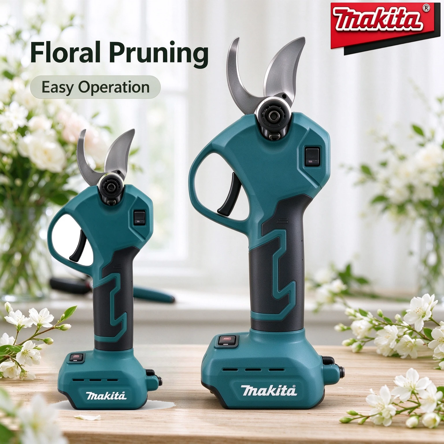 Cordless Electric Branch Cutter Brushless, SK5 Hardened Blade Pruning Scissors,  Garden Tool Compatible with Makita 18V Battery