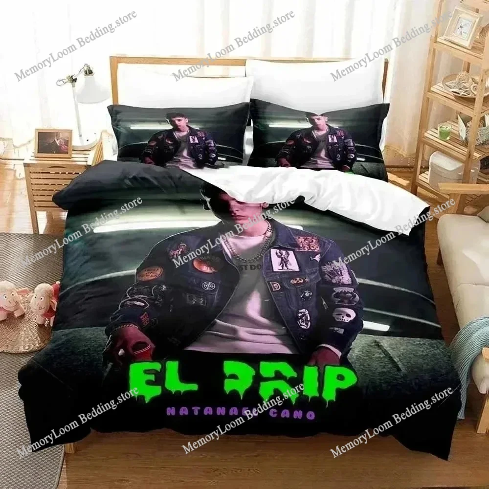 

New 3D Print Music B-Band Natanael Cano Bedding Set Double Twin King Duvet Cover Comforter Pillowcase Boys Girls Adults Bedroom
