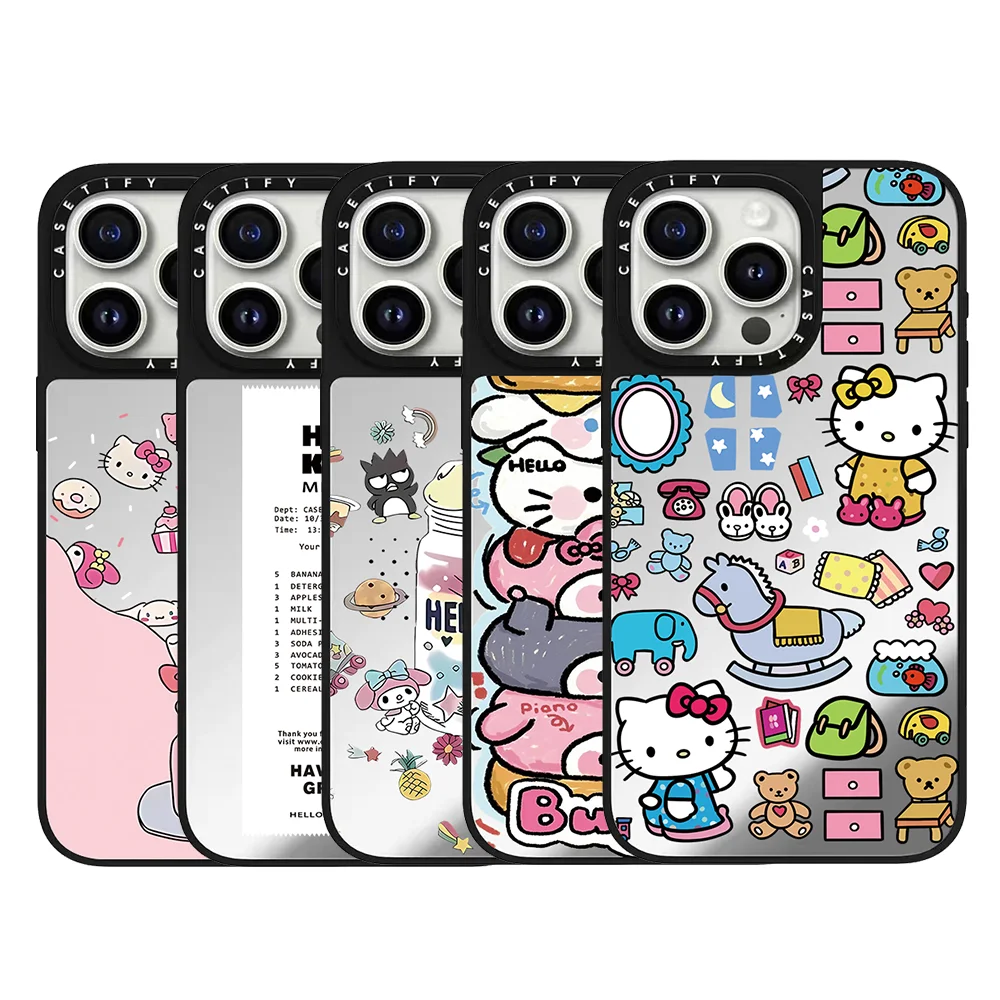CASETiFY Co-branded HelloKitty Cartoon Phone Case for iPhone 13 15 14 16 17 Pro Max  Air 14 Plus Magnetic Protective Cover