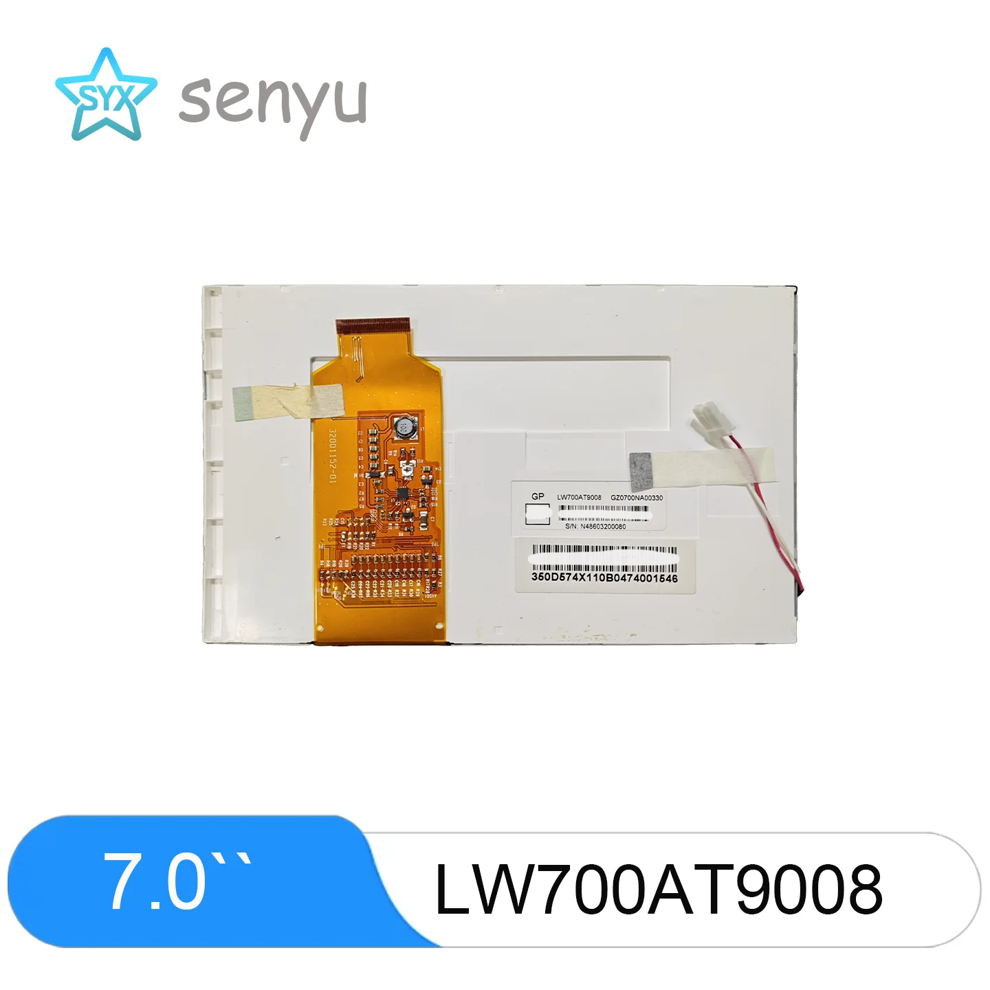 Inch 40PIN LCD LW700AT9309 LW700AT9008  LW700AT6005 LW700AT9008 LW700AT9003 LW700AT9901 LW700AT9309 Industrial Display Panel