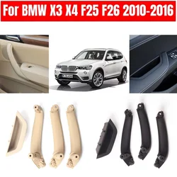 LHD RHD 4PCS SET Interior Car Accessories Inner Door Armrest Panel Door Pull Handle Set For BMW X3 X4 F25 F26 2010-2016