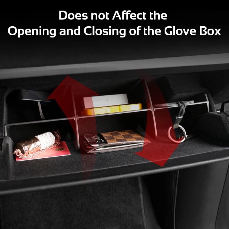 Glove Box Divider Organizer for Tesla Model Y 3 2019-2022 Glovebox Partition Plates Insert Storage Shelf Car Accessories