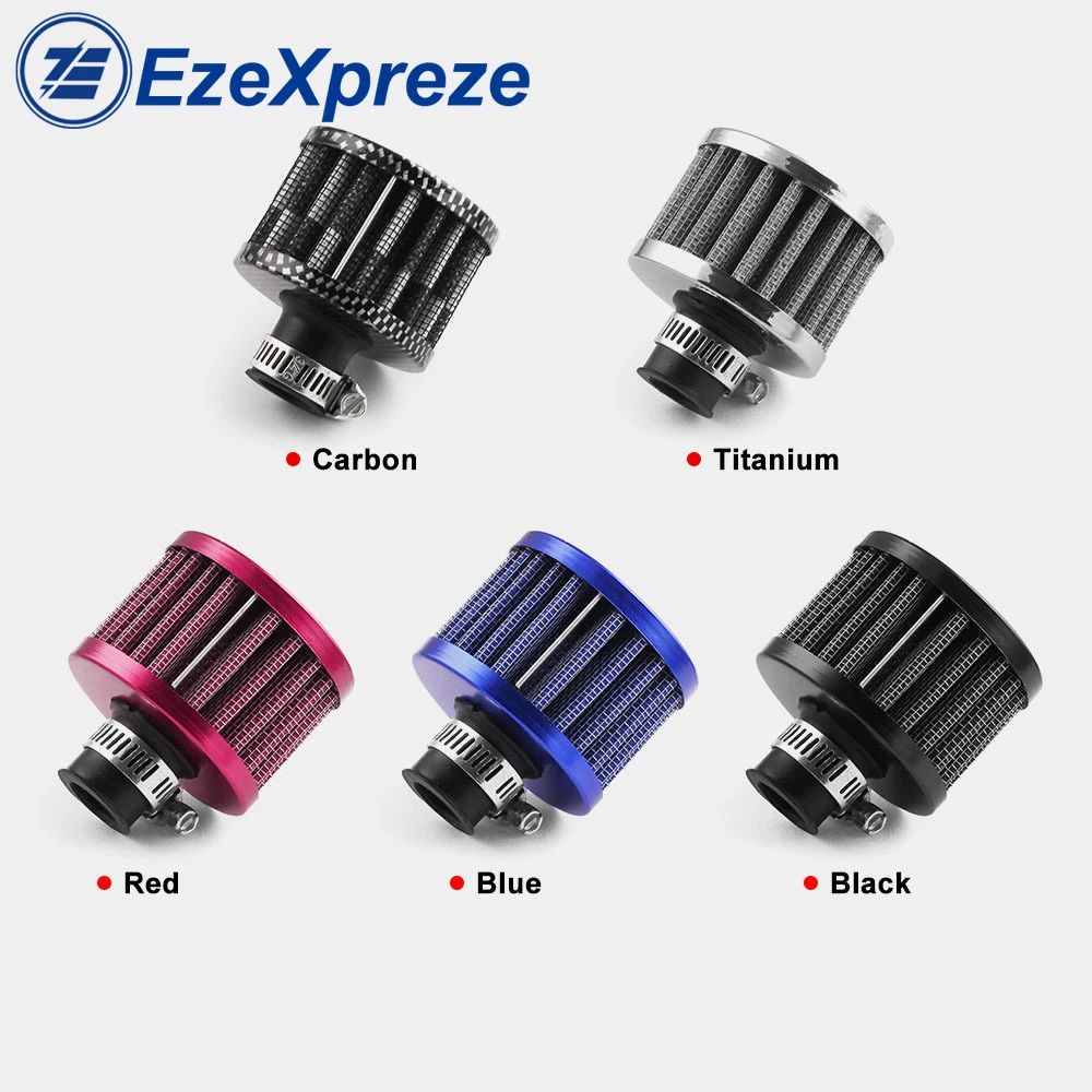 Universal Car 12mm 1 Inch For Motorcycle Cold Air Intake High Flow Crankcase Vent Cover Mini Breather Filters