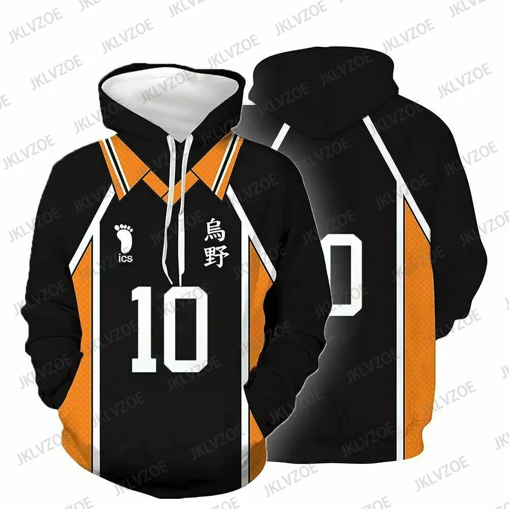 

Толстовка Karasuno Shyouyou для старшей школы № 10 Хината шоё Толстовка Осень-зима для мужчин и женщин толстовка с 3D принтом Одежда для родителей и детей толстовка