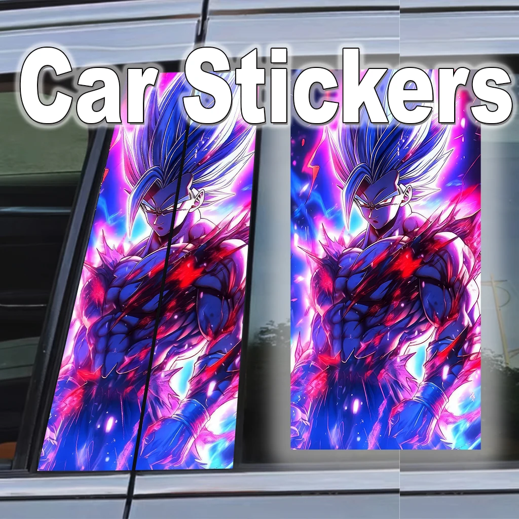 

Dragon Ball Car B-pillar Anti-scratch Sticker Anti-rub Waterproof Sticker Super Saiyan Anime Self-adhesive Decoration Auto Parts