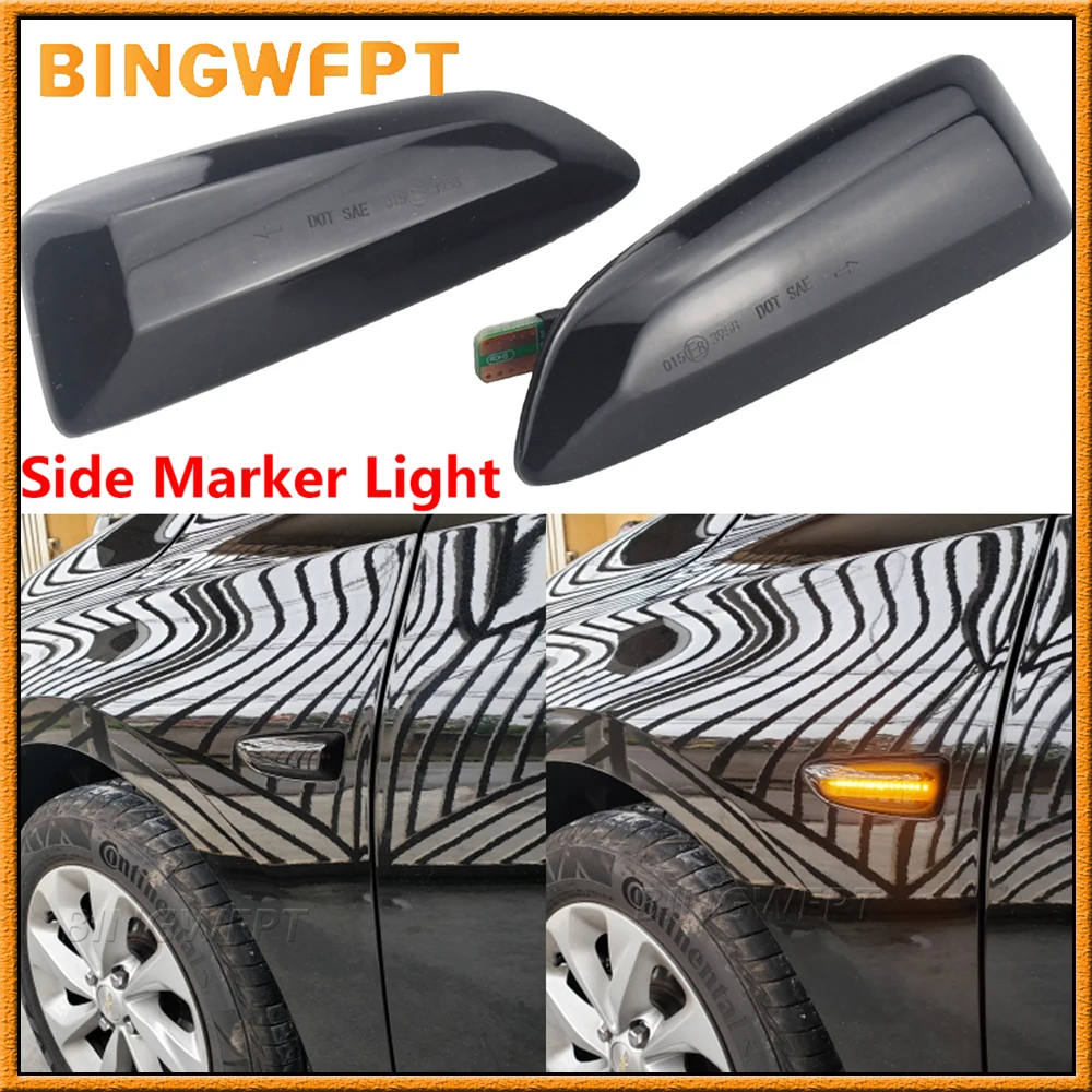 

For Opel Astra J K Zafira C Insignia B Grandland Crossland X Buick Regal New LED Dynamic Flowing Turn Signal Side Marker Light