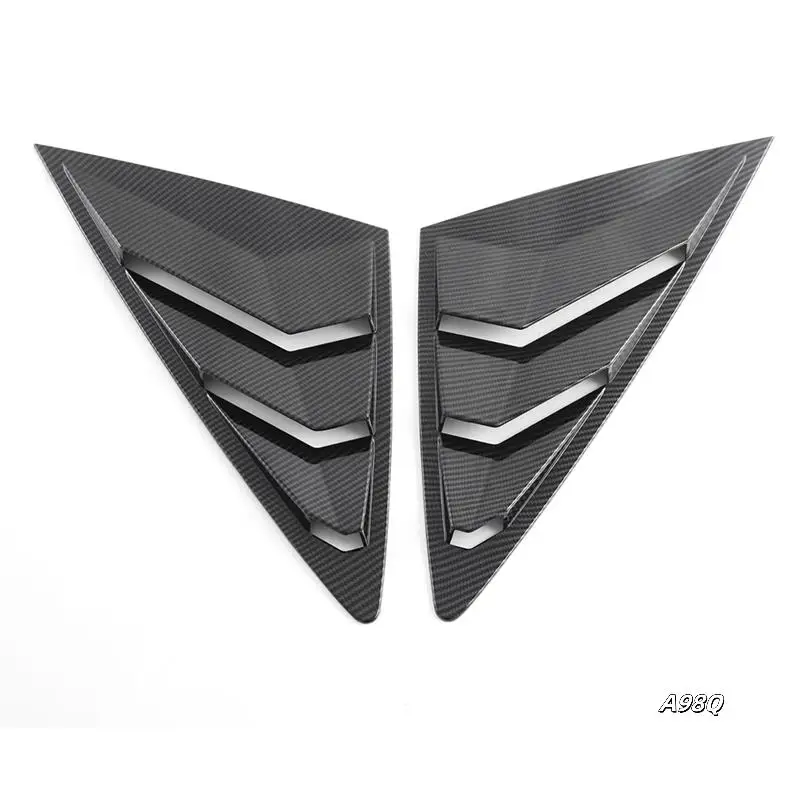 

Carbon Fiber Color Rear Side Vent Quarter Window Louver Shutter Cover Trim For BYD Seal / BYD ATTO 4