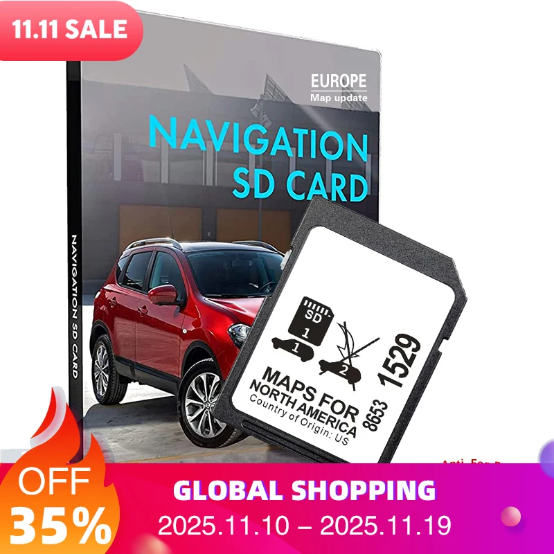

32GB Upgrade Navigation Maps USA/CAN/MEX Memory Card for GM 8653-1529 Sat Nav GPS for Buick/Cadillac/Chevrolet/GMC