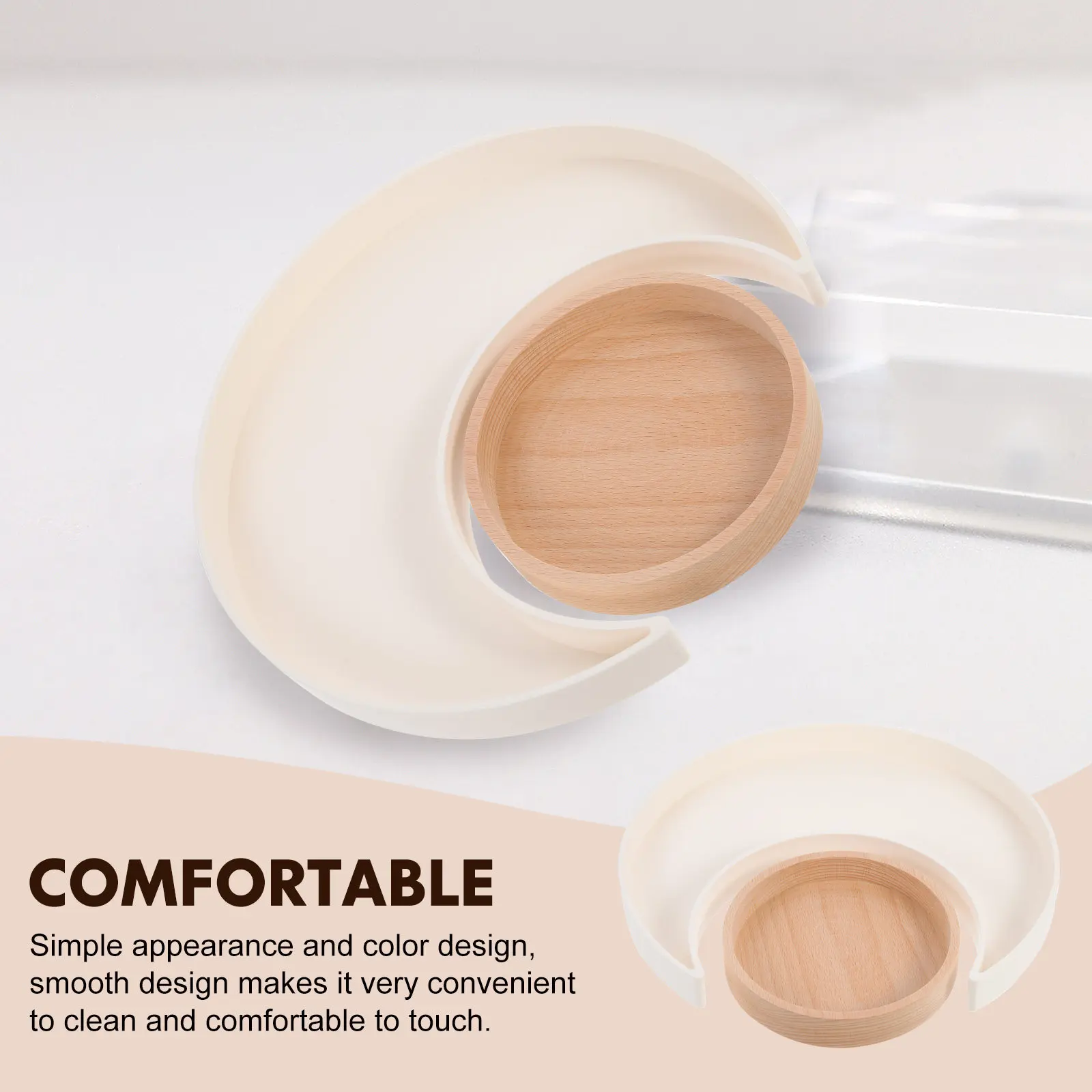1Set Moon Shape Jewelry Tray Practical Desktop Organizer Multi-Function Household Storage Sundries Tray