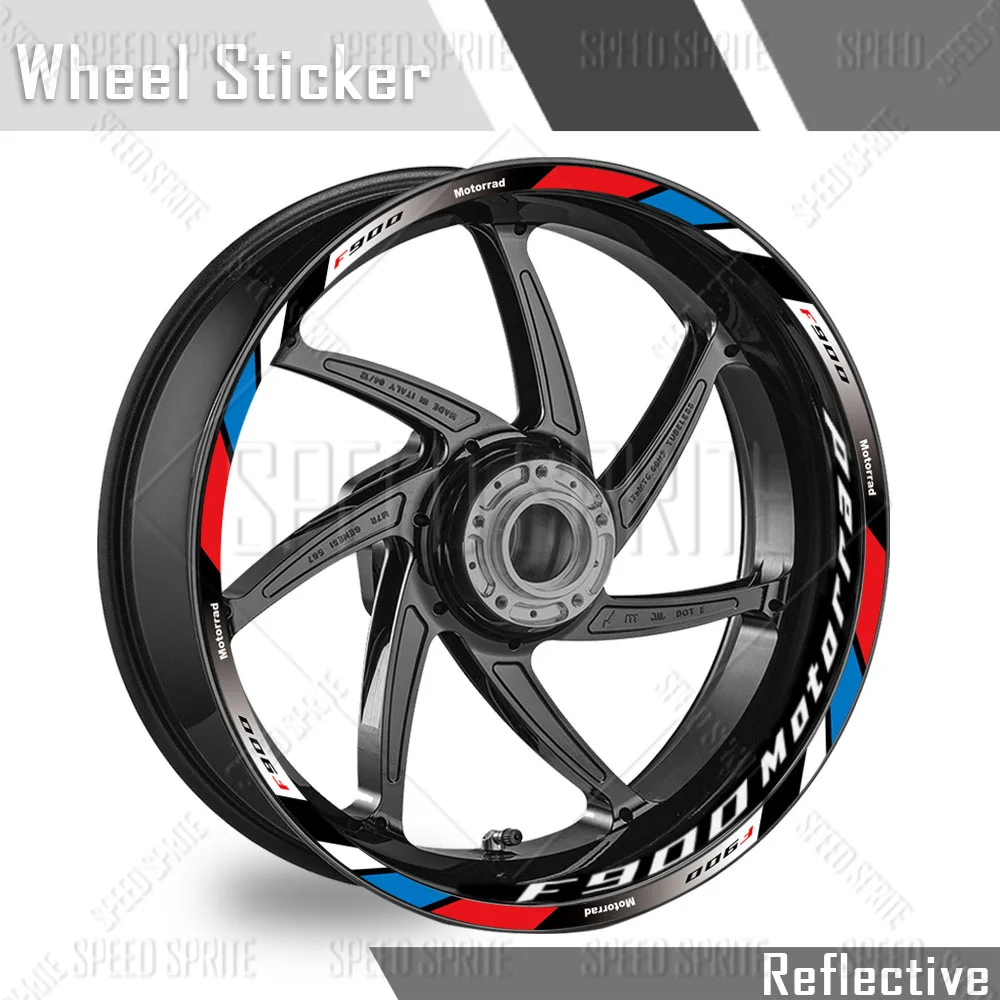 For F900R F900XR f 900 xr f900 r Reflective Motorcycle Accessories Wheel Sticker Hub Decals Rim Stripe Tape Waterproof