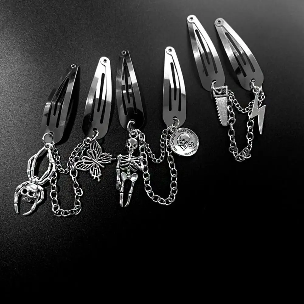 Style Y2K Star Alloy Metal BB Clip Cool Cross Barrette Korean Style Hairpin Punk Hair Clip Women Hair Accessories