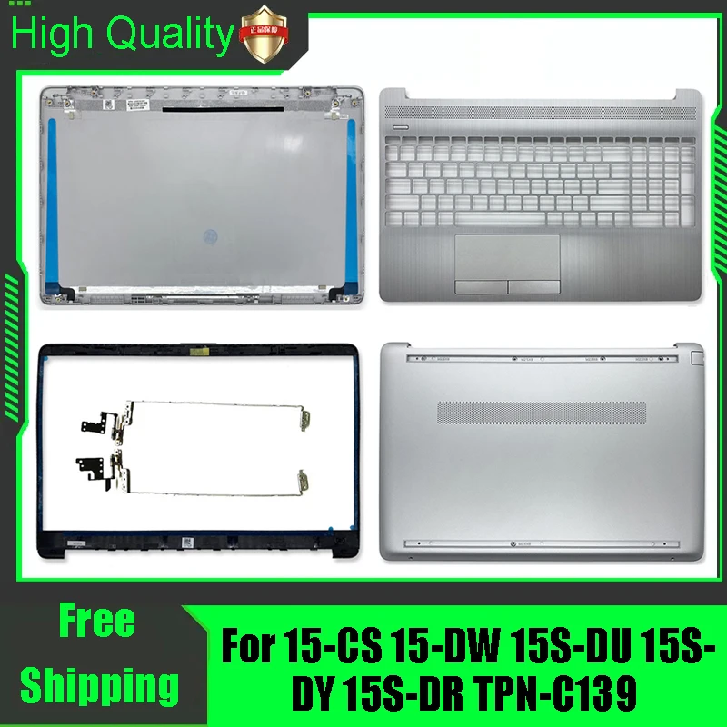 Para HP 15-CS 15-DW 15S-DU 15S-DY 15S-DR TPN-C139 250 G8 tapa trasera para portátil cubierta superior bisel reposamanos cubierta inferior superior bisagras