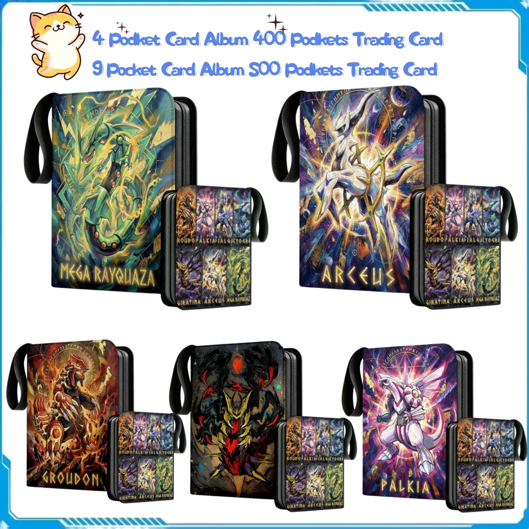 ポケモンカードアルバムバインダー-ミュウツー-レイクザ-ウィズ-4-9ポケット-400-900スロット-トレーディングカードホルダーフォルダー収納-アニメプレーヤーギフト