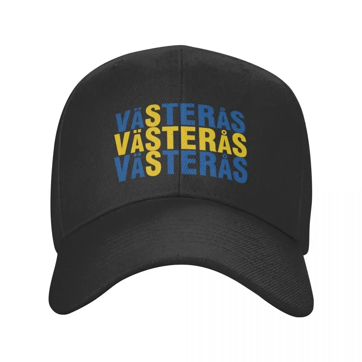 Vasteras Sverige flagga Baseball Cap Icon Wild Ball Hat Rugby Mens Caps Women's