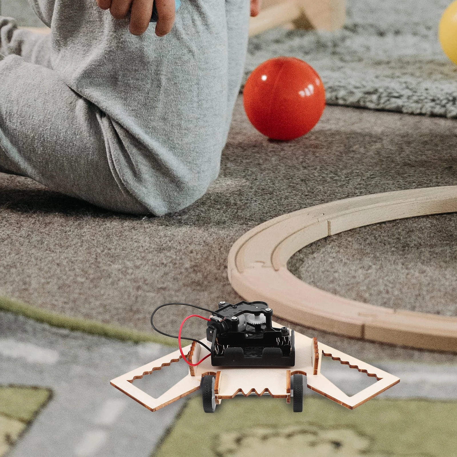

1 Set Stem Obstacle Avoidance Robot Kit Diy Science Experiment Electronic Building Set For Kids Educational Interactive Avoiding