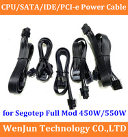 PCI-E Dual 8pin/SATA 15pin/IDE 4pin/CPU 8pin modular Power supply cable for Segotep Full Mod 450W/550W/M600G/ZP500P-SG