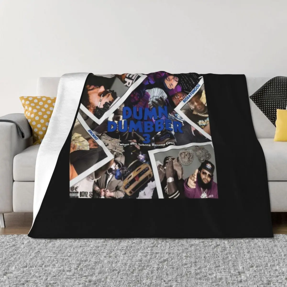 

Rio Da Yung OG Dum N Dumbber 3 Essential Throw Blanket sofa bed Cute Plaid Hairys Luxury Thicken Blankets