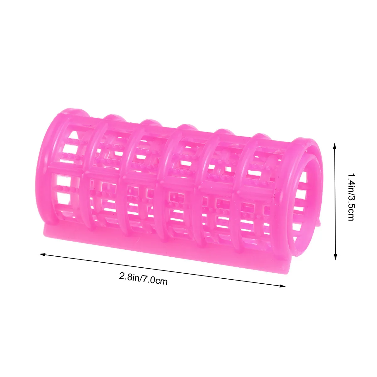 8Pcs Plastic Curler Hair Rollers Double Layer Self Holding Clips Curlers Salon Hairdressing Set Medium Size