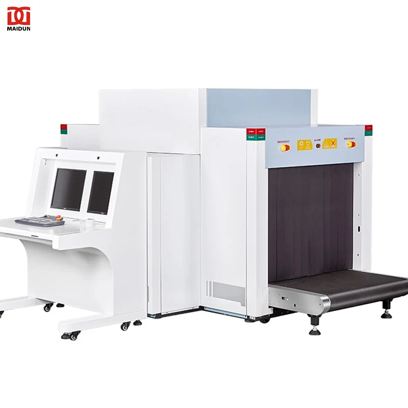 เครื่องสแกนกระเป๋าเดินทางด้วยรังสีเอกซ์ MD-10080D สำหรับการรักษาความปลอดภัยสนามบิน เครื่องตรวจจับสัมภาระ ผลิตภัณฑ์รักษาความปลอดภัยและป้องกันอื่นๆ เครื่องสแกนกระเป๋าเดินทาง