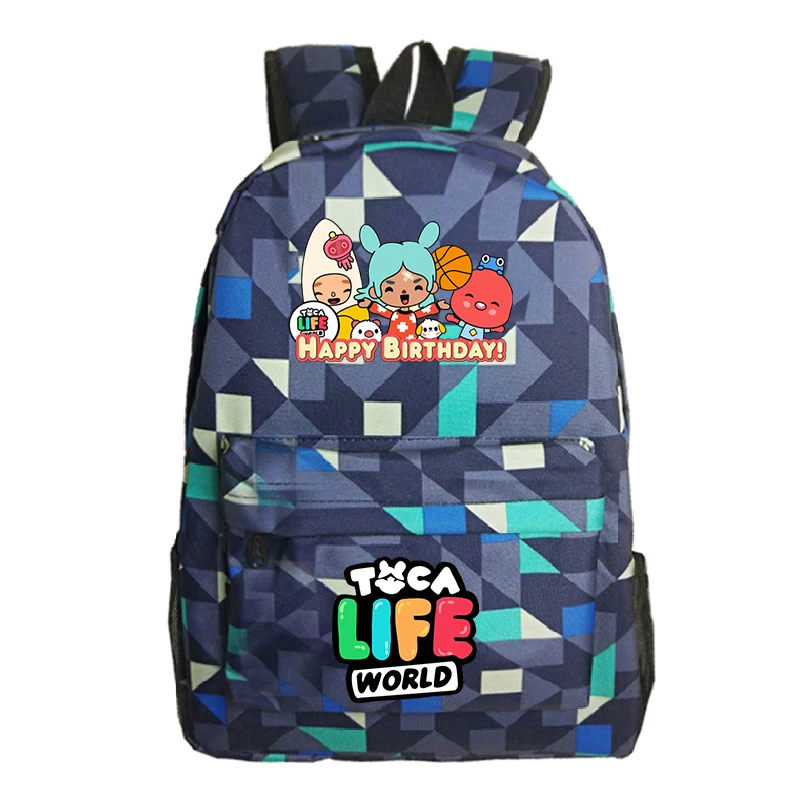 

Fashion Toca Life World Game School Bag Backpacks for Student Boys Girls Cartoon SchoolBag Toca Baca Rucksack Cute s Backpack