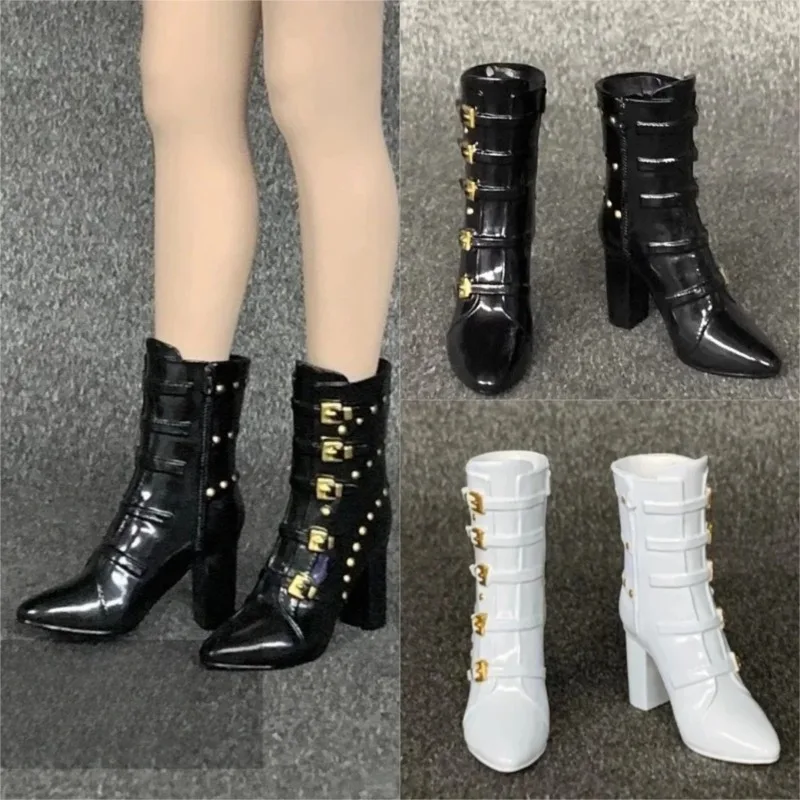 

ZY1023 1/6 Scale Fashion High Top Boots Hollow Female Vinyl Soldier Shoes Model for 12inch OB OD Action Figure Dolls Body