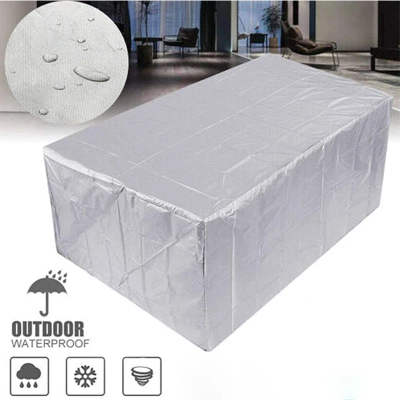 210d capa de móveis ao ar livre à prova dwaterproof água terraço jardim capa chuva e neve mesa sofá cadeira capa protetora capa poeira