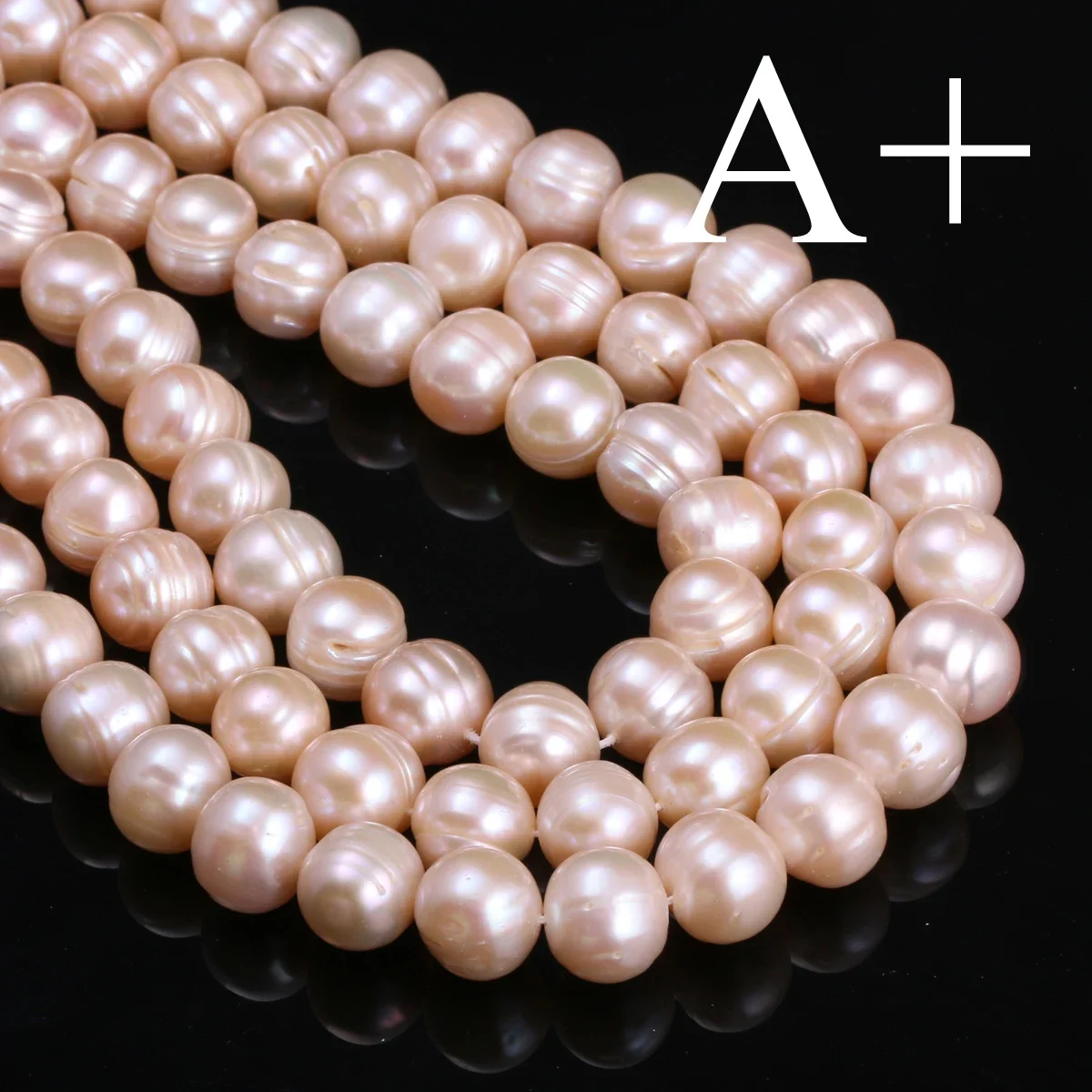Natuurlijke Zoetwaterparels Gekweekte Parels Losse Kralen Rond 100% voor Sieraden Maken Ketting Armband 13 Inch Maat 11-12mm