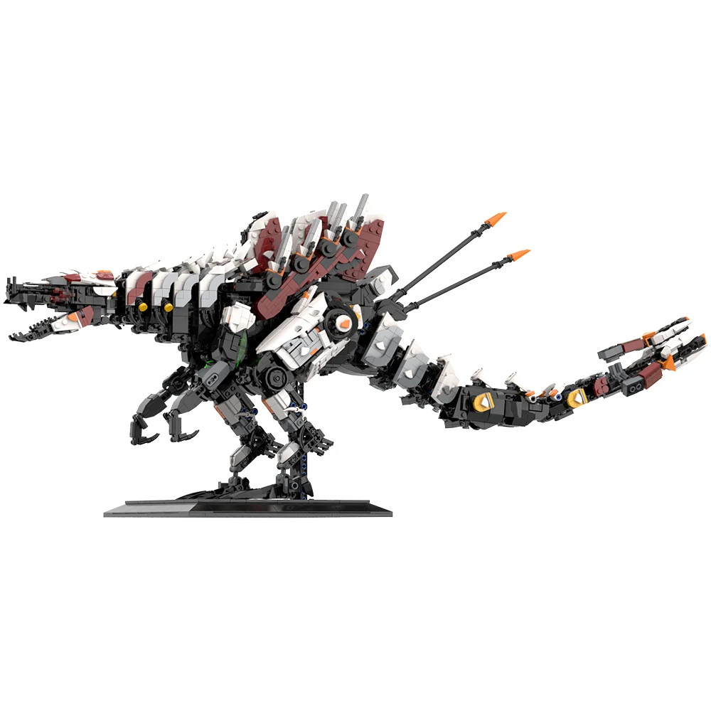 MOC Horizon Slaughterspine Bricks Model Set Horizon Game Mechanical beast Spine of Killing Building Blocks Kids Birthday Gifts