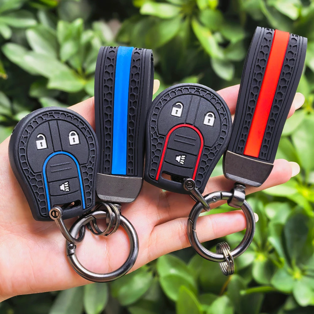 Auto Shell Fob for Nissan Sunny Tiida March Murano Teana Sylphy Livina Qashqai Car Key Case Cover Flip Remote Protector Holder