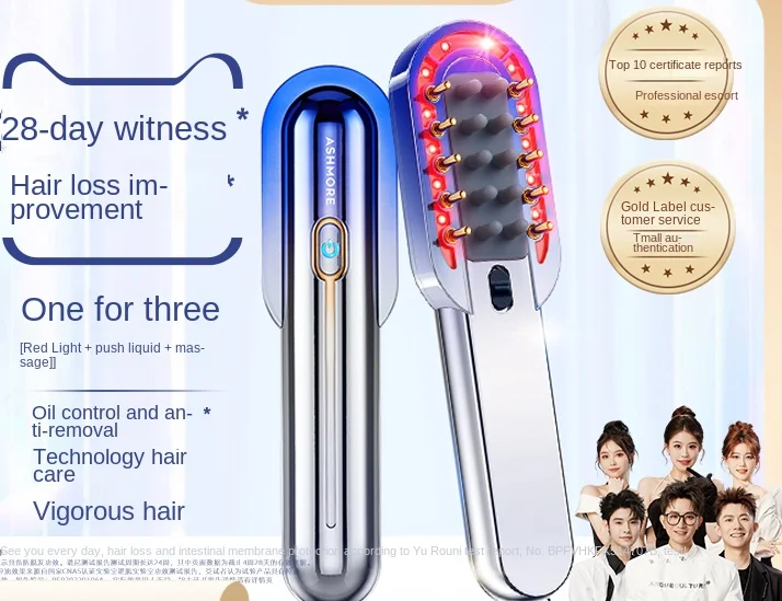 Red Light Hair Comb Anti peeling Scalp Care Massage Hair Nourishing Instrument