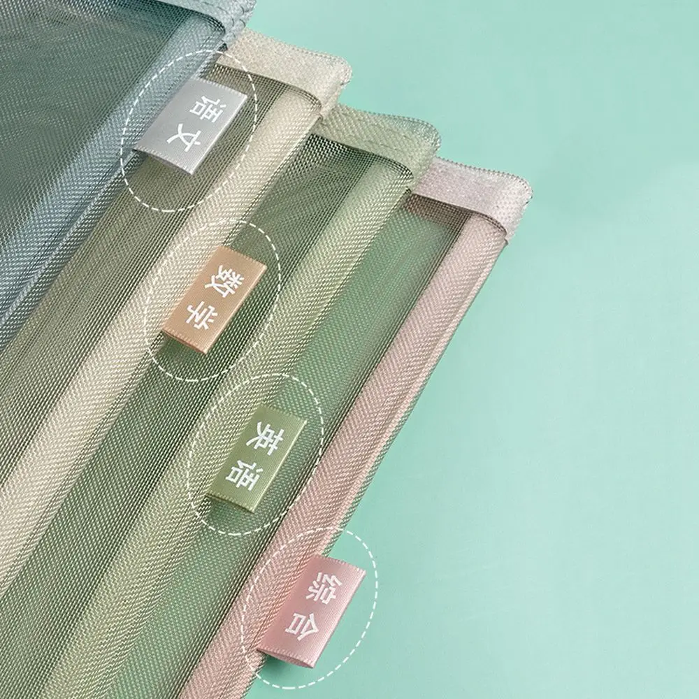 Stationery Organizer Pouch Student Gift Protective Paper A4 File Folder Bag Zipper File Pocket Document Bag Storage Handbag