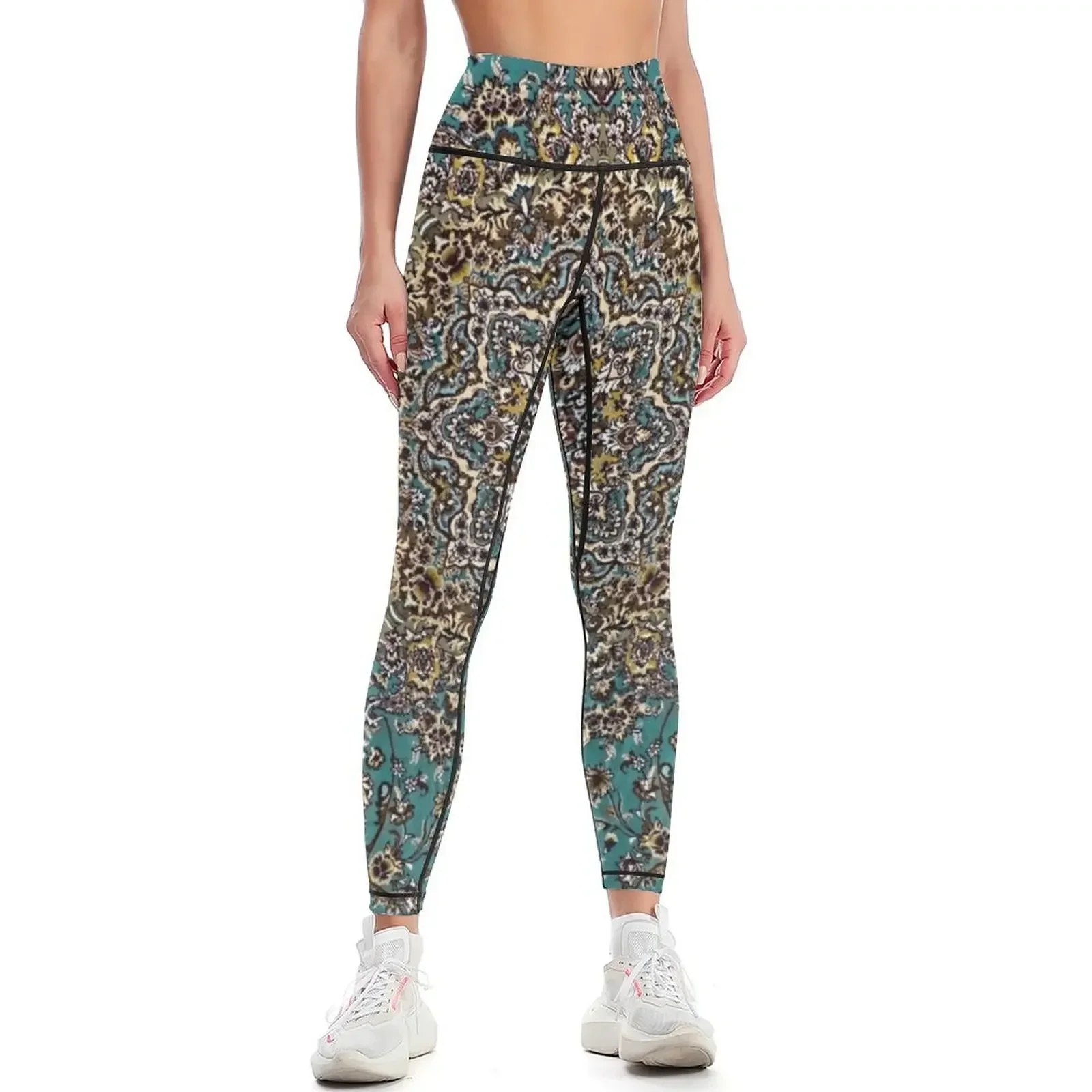 

Antique Persian Rug Leggings fitness set gym for fitness Tight fitting woman sportswear for gym Womens Leggings