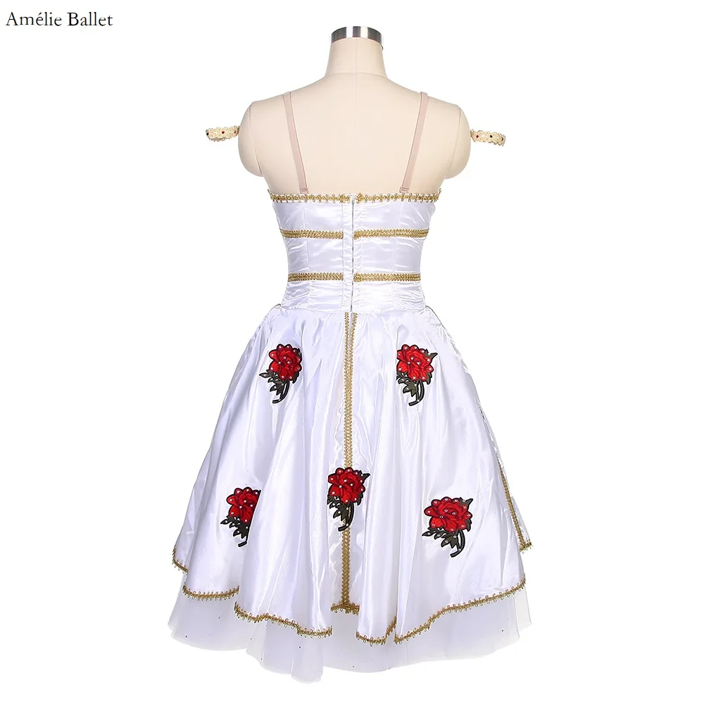 B19021 L'avvolgimento della flora Tutu romantico Abito tutu di danza classica professionale per ragazze Performance o Competizione Dancewear