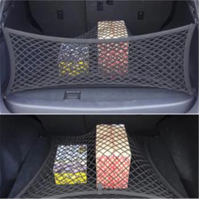 Envelope Trunk Cargo Net For JEEP GRAND CHEROKEE Car Boot Trunk Net Mesh Elastic Nylon Rear Back Cargo Trunk Storage Organizer