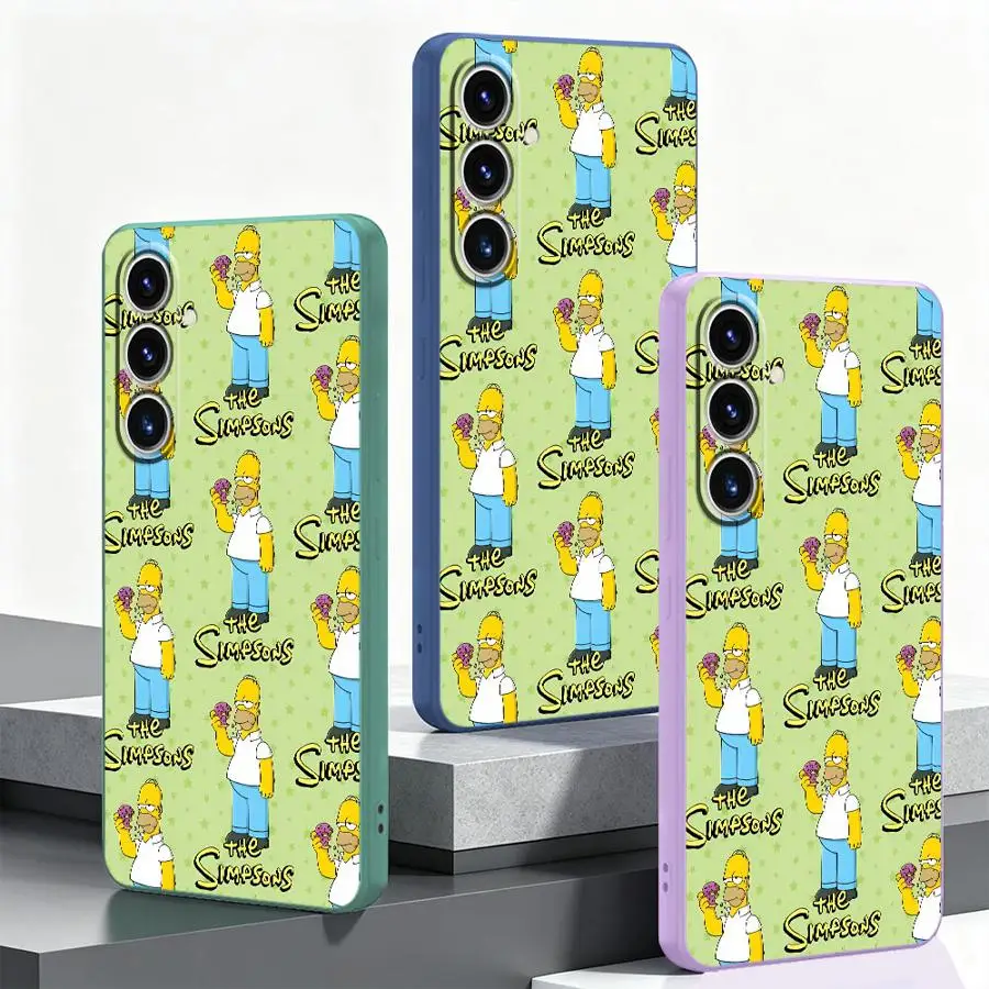Cute S-Simpsons Case for Samsung Galaxy A24 A20s A13 A14 A15 A36 A26 A35 A04 A16 A05 A27 A52 A34 A73 A51 A71 A17 A12 Phone Cover
