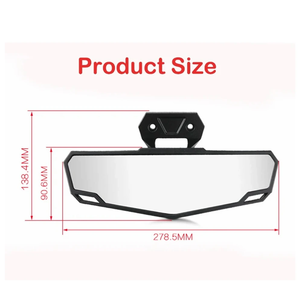 Center Rear View Mirror 2883763 Rearview Mirror Replacement Parts for Polaris RZR Pro R R 4 RZR Pro XP 4 Easy Installation