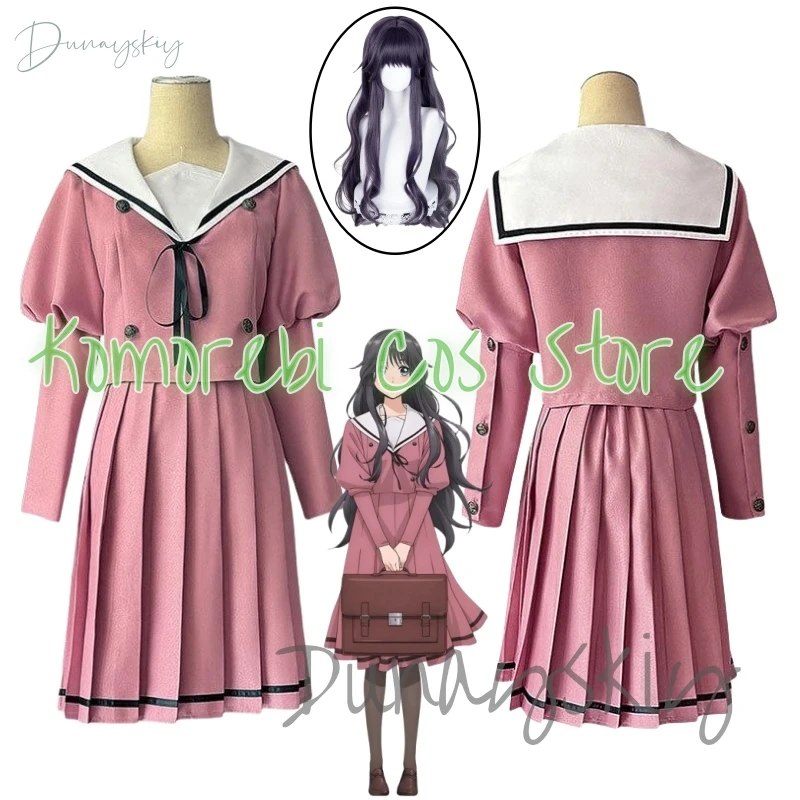 

The Fragrant Flower Blooms With Dignity Waguri Kaoruko Cosplay Costume Long Wig JK Uniform Carnival Women Casual Daily Set