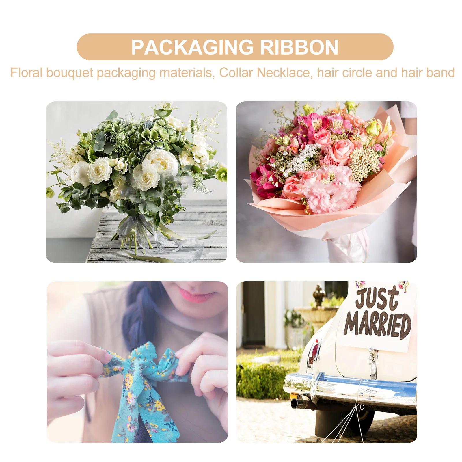 

3 Rolls Gift Packaging Ribbon Polyester Diy Decorative Ribbon For Birthday Cake Wine Bottle Wrapping Craft Supplies