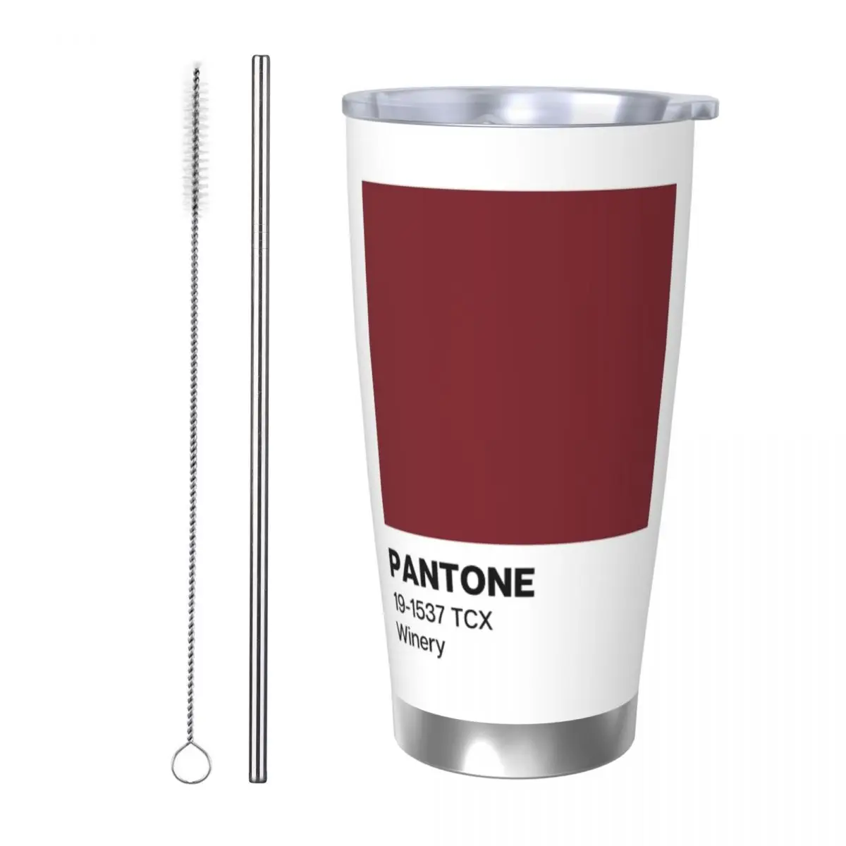 

Pantone Winery Stainless Steel Tumbler Vacuum Insulated Mugs Thermal Cold Cup Straws With Lid 20oz